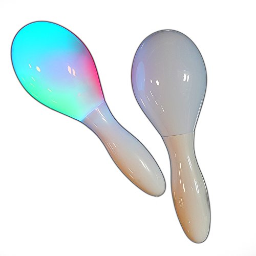 The Glowhouse 2 x Light up led Parpadeante Maracas Color Multi sensorial Juguete