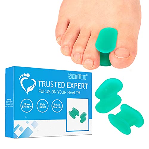 Thnkstaps Silicone Separadores de Dedos, Paquete de 16 Correctores de Juanetes Separador Hallux Valgus Silicona Protectores Toe Separatoren para Dedos Superpuestos, Dedos en Martillo