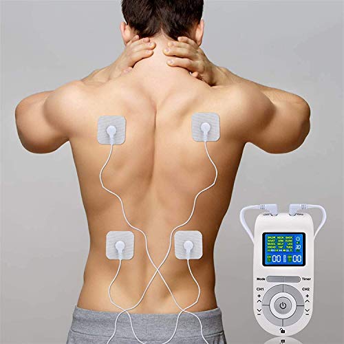 TIANYOU Tens Muscle Stimulator, Ems Massager Massager Massager Acupuntura de Baja Frecuencia Fisioterapia para el Dolor de Alivio Suave y cómodo se ajusta a la piel.