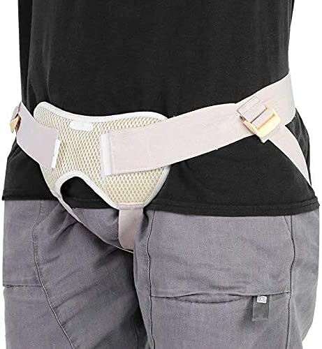 Tipo de estiramiento flexible Inguinal Hernia Cinturón Soporte de la ingle Bolsas de hernia con almohadillas de compresión extraíbles Cinturón de hernia de cintura ajustable para adultos Ancianos Hern