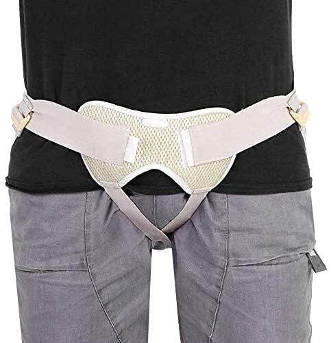 Tipo de estiramiento flexible Inguinal Hernia Cinturón Soporte de la ingle Bolsas de hernia con almohadillas de compresión extraíbles Cinturón de hernia de cintura ajustable para adultos Ancianos Hern