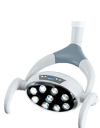 tjz LáMpara Bucal Sin Sombras Dental LáMpara QuirúRgica Sin Sombras con 9 Luces Led, LáMpara Bucal HalóGena Cuadrada De Luz FríA Dental De 22 Mm para Unidad De Dentista Silla Dental