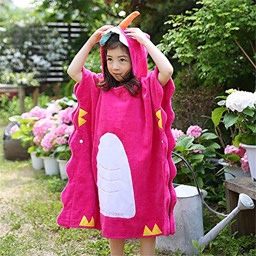 Toalla de toalla con poncho para niños Patrón de unicornio para niños Cambio de túnica Toalla Poncho Toalla de playa Traje de neopreno Cambio de toalla Toalla de baño Batea Poncho para surf, Natación