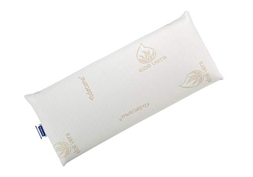 Todocama - Almohada viscoelástica, Antiácaros y Antibacterias. Núcleo Compacto. Doble Funda con Cremallera. Tejido Aloe Vera. Termorregulable adaptabilidad al Cuello. (90 cm)