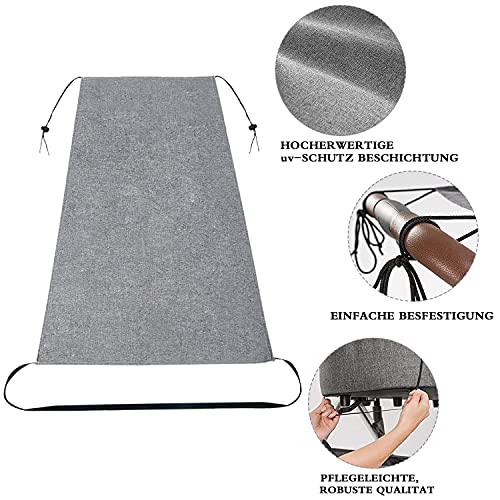 Toldo Silla De Paseo, Toldo Cochecitos, Protector Solar para Cochecitos con Protección UV 50+ y Función de Persiana Enrollable, Parasol Cochecito Ajustable, Universal y Fácil de Instalar - Gris