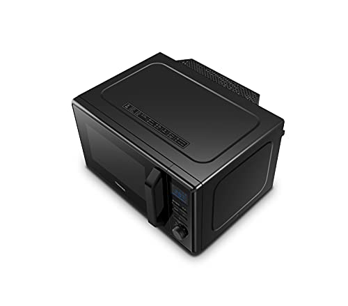 Toshiba MW2-AC25TF(BK) - Microondas 4 en 1 con aire caliente y grill y función combinada, 25 L, 900 W, 1100 W, aire caliente, interior esmaltado, plato giratorio con memoria de posición, color negro