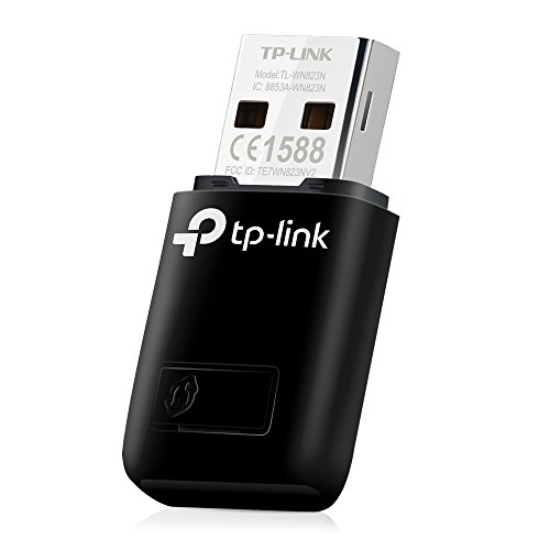 TP-Link TL-WN823N - Adaptador WiFi USB inalámbrico Compatible con Raspberry Pi, N 300 Mbps, MI-MO, WPS, Modo softAP