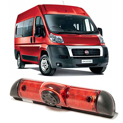 Transporter Van Visión Nocturna IR Luz de Freno Cámara de Marcha Atrás,Alta Definición y Amplio Ángulo de Visión, Cámara de Visión Trasera para Fiat Ducato X250 Peugeot Boxter Citroen Jumper Dodge