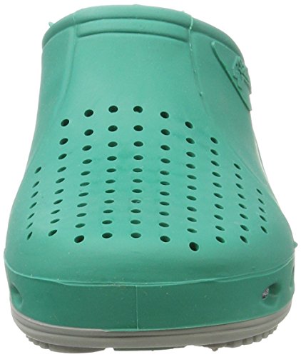 TROKLO' 140.0001, Zuecos de Trabajo Unisex Adulto, Verde Verde Suela Gris, 39 EU