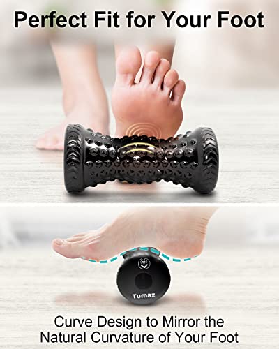 Tumaz Rodillo de masaje de pies, [Versión mejorada con Deeper Bump]Diseño ergonómico para aliviar la fascitis plantar y el dolor muscular profundo y superficial, original