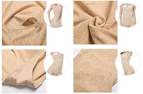 Tuopuda Body Faja Reductora Mujer Abdomen con Gancho,cómodo y Ligero Corsé Faja para presumir de Buena Figura sin Costuras (M (Waist 20.3-21.8 Inch), Beige)