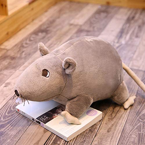 Ububiko Ratón de simulación Muñeco de Peluche 20 cm Rata de Peluche Suave Animal de Peluche de Juguete Algodón La Forma de ratón Lindo Realista Rellena Juguetes para niños Etiquetas de Regalo