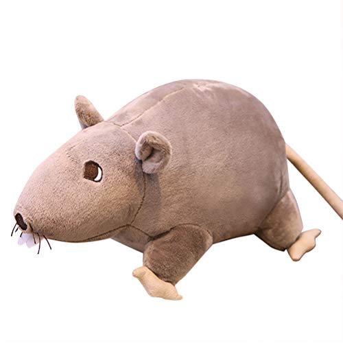 Ububiko Ratón de simulación Muñeco de Peluche 20 cm Rata de Peluche Suave Animal de Peluche de Juguete Algodón La Forma de ratón Lindo Realista Rellena Juguetes para niños Etiquetas de Regalo