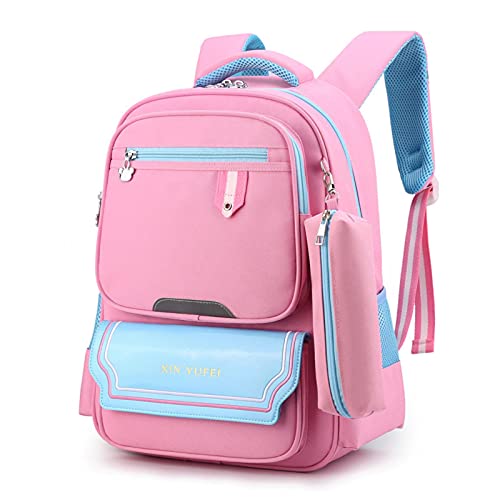 UKKO Mochila Mochila Linda De Las Muchachas Mochila para Niños Bolsos De La Escuela para Las Niñas Mochila Ortopédica Mochila Impermeable para Niños-Black