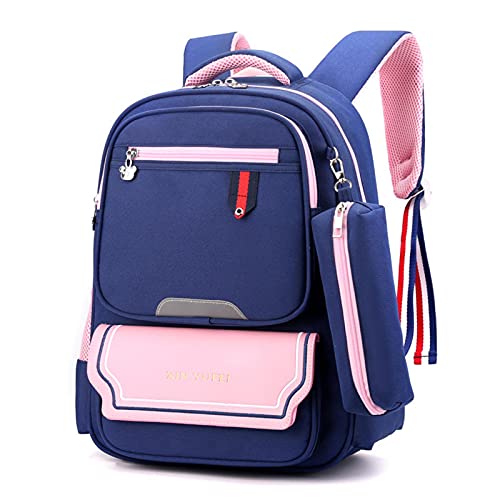 UKKO Mochila Mochila Linda De Las Muchachas Mochila para Niños Bolsos De La Escuela para Las Niñas Mochila Ortopédica Mochila Impermeable para Niños-Black