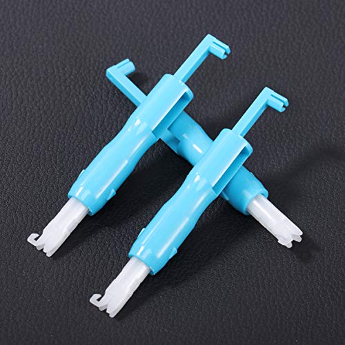 ULTNICE Aguja de Coser insertador Needle Threading Tool para máquina de Coser 3pcs (Azul)