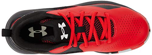 Under Armour Grade School Lockdown 5, Zapatillas de Baloncesto Unisex Adulto, Versa Rojo/Negro/Blanco (601), 39 EU