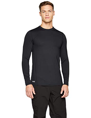 Under Armour TAC Crew Base Camiseta, Hombre, Negro (Black/Black 001), XL