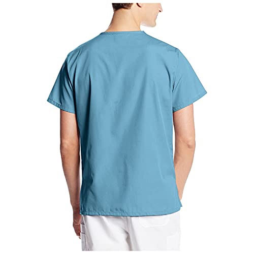 Uniforme Sanitario Hombre Ropa Trabajo Pijama Casaca Cuello en V, Enfermera Estetica Peluqueria Veterinaria Hospital Limpieza y Empleado Hogar para SPA, Enfermeras, Estudiantes y Enfermería