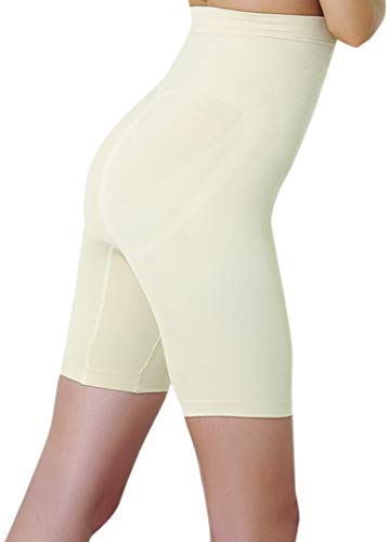 UnsichtBra Pantalones de compresiónde Mujer moldeadores de Talle Alto con Pierna Larga (sw_0600) (XXL (52-58)), Beige