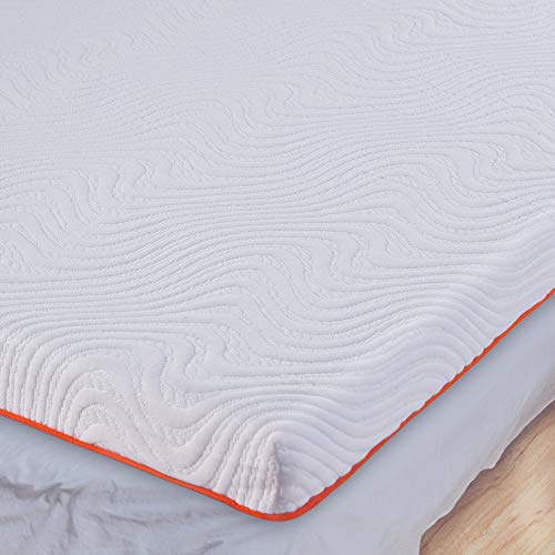 UOOGOU Topper Viscoelástico 180x200, Altura 7cm Topper para Colchón de Espuma de Memoria con Alivio de la Presión, Sobrecolchón Hipoalergénico Extraíble y Lavable en Lavadora