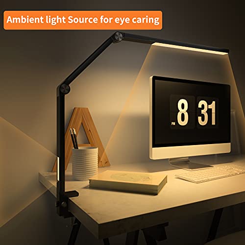 Uping Luz Escritorio Lámpara de Escritorio Led Plegable Flexo de Escritorio - Protección Ocular Brazo Giratorio Modo Control Táctil Función de Memoria Inteligente Para Oficina Lectura Estudios