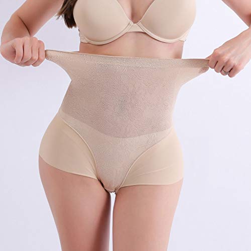 URIBAKY Fajas De Encaje De Mujer Shapewear Pantalones Cortos De Cintura Alta Formas para Adelgazar Cinturones Abdomen Vientre Plano