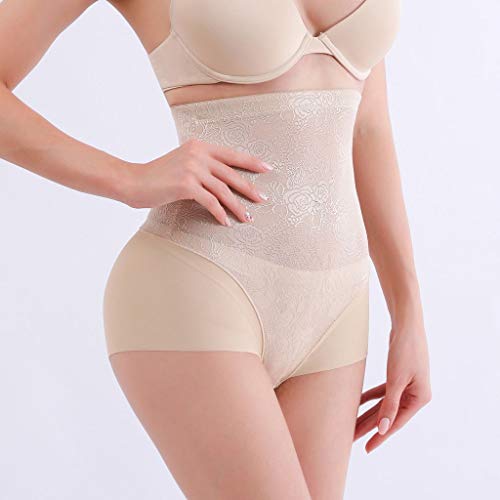 URIBAKY Fajas De Encaje De Mujer Shapewear Pantalones Cortos De Cintura Alta Formas para Adelgazar Cinturones Abdomen Vientre Plano