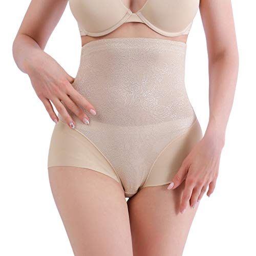 URIBAKY Fajas De Encaje De Mujer Shapewear Pantalones Cortos De Cintura Alta Formas para Adelgazar Cinturones Abdomen Vientre Plano