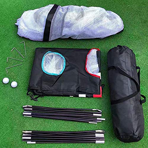 URINGO Red de bateo de Golf de 2M, Jaula de práctica de Golf Plegable Ayuda de Entrenamiento de la Red de bateo de conducción para Interior al Aire Libre con Objetivo y Bolsa de Transporte