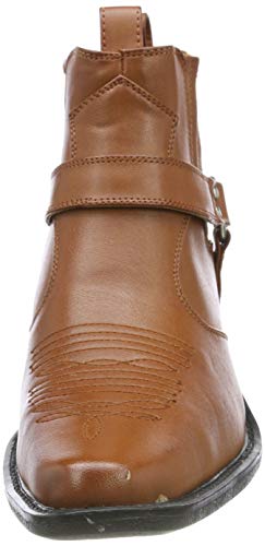 Us Brass Arnés de tobillo botas de vaquero para Hombres 7 UK Beige