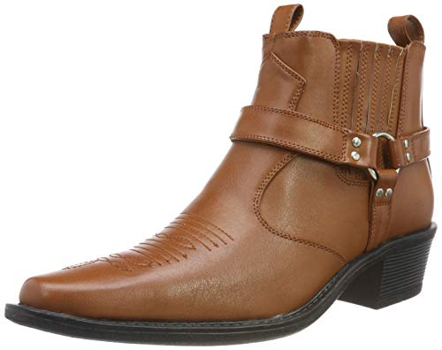 Us Brass Arnés de tobillo botas de vaquero para Hombres 7 UK Beige