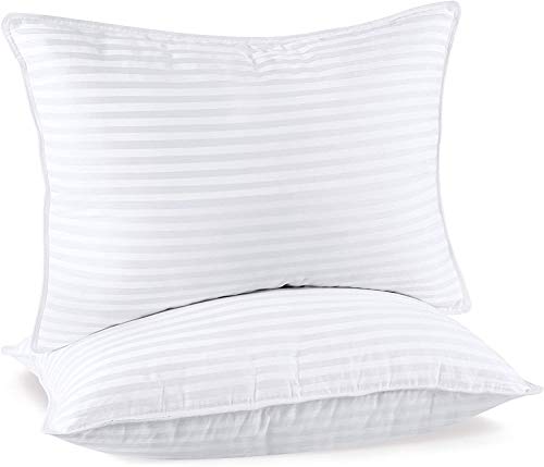 Utopia Bedding Almohadas (2 Unidades) - 50 x 70 cm Almohadas de Primera - Funda de Mezcla de Algodón - Fibra Hueca Virgen Siliconada - Almohadas Suave de Fácil Cuidado (Blanco)