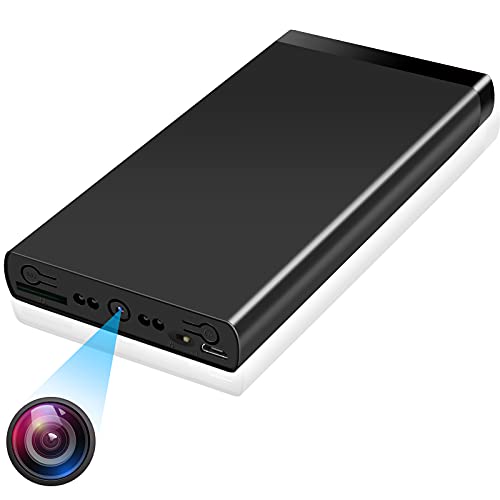 UYIKOO Camara Espia Oculta, 10000mAh Mini Cámaras Espías 1080P HD, Camara Seguridad con Visión Nocturna Detector de Movimiento 50 Horas de Grabación