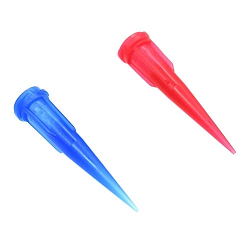 Valve needle Cónico puntas dosificadoras de dispensación de adhesivo plástico aguja 18G 22G 25G cónica puntas romas pegamento líquido dispensador Agujas 100pcs durable ( Color : 100pcs 22G Needles )