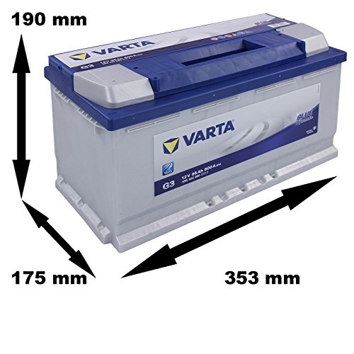 Varta G3 Blue Dynamic, Batería automática 595 402 080, 12V, 95 Ah, 800 A