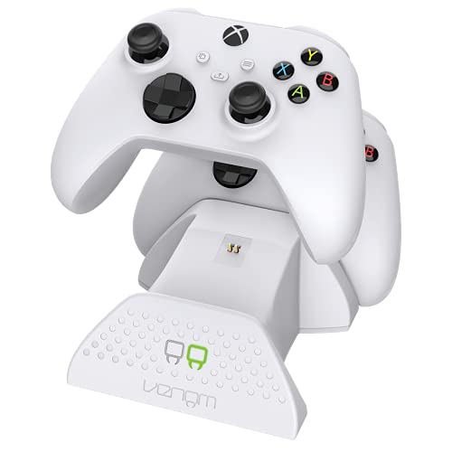 Venom Xbox base de carga doble con 2 x paquetes de baterías recargables - blanco (Xbox Series X / Xbox Series S)