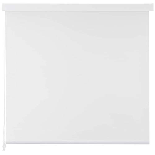 vidaXL Persiana Enrollable Ducha 80x240 cm Blanco Cortina Baño Bañera Regadera