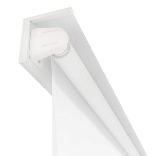 vidaXL Persiana Enrollable Ducha 80x240 cm Blanco Cortina Baño Bañera Regadera