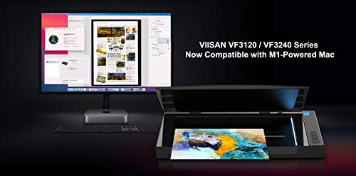 Viisan VF3120 - Escáner de Superficie Plana (DIN A3) Capacidad máxima: Resolución 1200 x 1200 dpi. Incluye Software ViiScan para Windows y Mac.