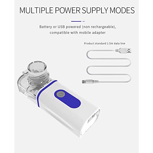 Viudecce MáQuina de Nebulizador de Atomizador de Malla de Mano para Uso Diario en el Hogar Nebulizador Inhaladores Personales de Verde