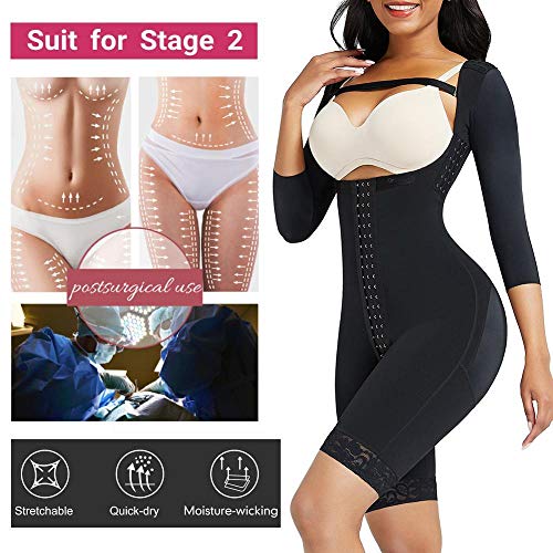 Vlejoy Entrenador de cintura Cuerpo Completo Shaper Body Colombiano Reductivo Faja Levantador de Culos Cintura Entrenador Adelgazamiento Shapewear Post Liposucción Muslo Recortadora