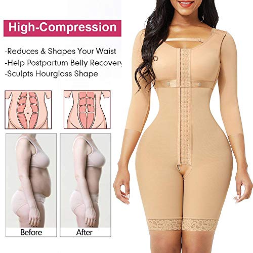 Vlejoy Entrenador de cintura Cuerpo Completo Shaper Body Colombiano Reductivo Faja Levantador de Culos Cintura Entrenador Adelgazamiento Shapewear Post Liposucción Muslo Recortadora