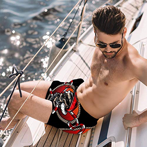 Vockgeng Slips de natación para Hombre Muletas de Bigote Viejo Banador de Natacion para Hombre Traje de Bano Deportivos Short para Natacion Playa Piscina XXL