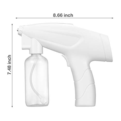 Vogvigo Pistola nebulizadora eléctrica 200 ml Nebulizador de Mano portátil Recargable Nano máquina de nebulización en frío para el Hotel de la Oficina en casa, batería de 4800 mAh 15 W