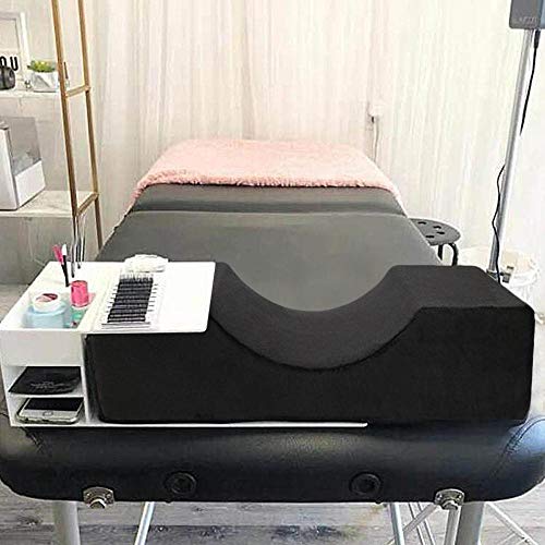 Volwco Almohada De Salón De Belleza para La Extensión De Pestañas, Cómodo Cuero De PU Impermeabilizante De Pestañas Impermeable, Almohadas Cervicales Ayuda A Proteger El Cuello