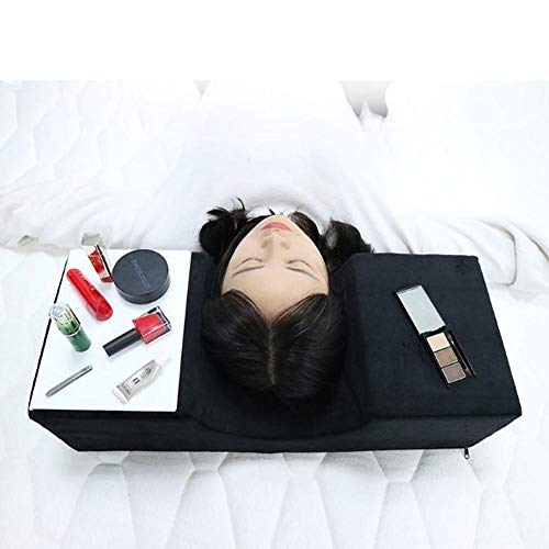 Volwco Almohada De Salón De Belleza para La Extensión De Pestañas, Cómodo Cuero De PU Impermeabilizante De Pestañas Impermeable, Almohadas Cervicales Ayuda A Proteger El Cuello