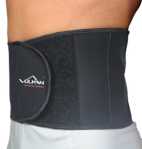 Vulkan Tensión Dinámica Faja Lumbar Ligera, Hombre, Negro/Blanco, L