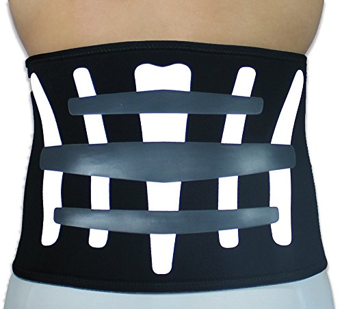 Vulkan Tensión Dinámica Faja Lumbar Ligera, Hombre, Negro/Blanco, L