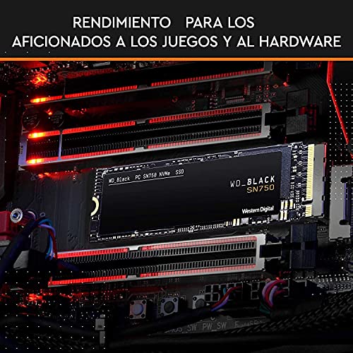 WD_BLACK SN750 de 1 TB - SSD NVMe interno para gaming, PCIe Gen 3